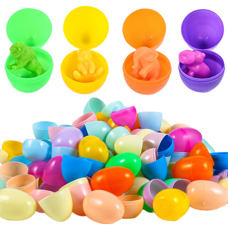 Party Games Easter Egg - 12/24Pcs 빈 부활절 달걀 플라스틱 채울