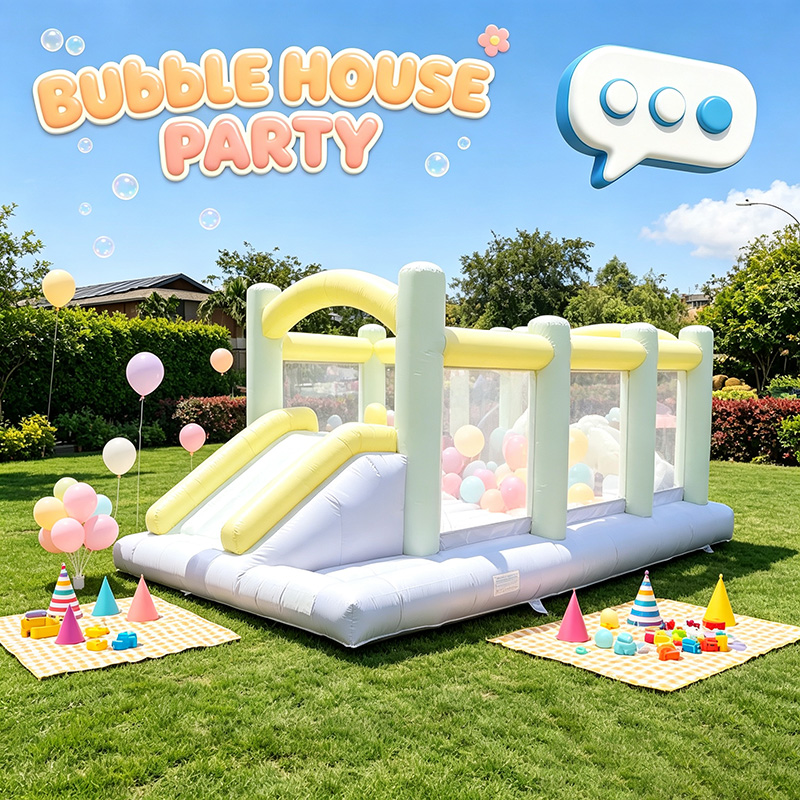 단색 미니 에어바운스 장애물 코스, 상업용 PVC 바운 - Party Games Easy Kids 리뷰 및 가격